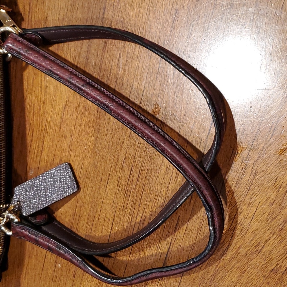 Coach Brown Patchwork Leather Tote - image 9